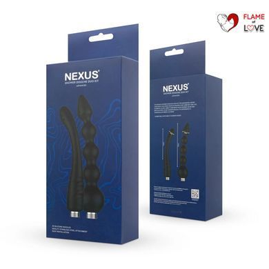 Набір анальних насадок для душу Nexus Advanced Shower Douche Duo Kit &ndash; Black, 2 шт