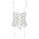 Корсет з підв'язками, стрінги Passion LOVELIA CORSET L/XL, white - 6