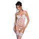 Корсет з підв'язками, стрінги Passion LOVELIA CORSET L/XL, white - 1