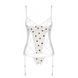 Корсет з підв'язками, стрінги Passion LOVELIA CORSET L/XL, white - 5