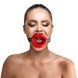 Кляп-розширювач у формі губ Art of Sex – Gag Lips, натуральна шкіра - 2