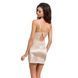 (SALE) Сорочка приталена з чашечками LOTUS CHEMISE cream XXL / XXXL - Passion Exclusive