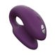 Смарт-вібратор для пар We-Vibe Chorus Purple, сенсорне керування вібраціями стисненням пульта - 1