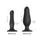 Надувний фалоімітатор Strap-On-Me INFLATABLE DILDO PLUG - NOIR, кулька всередині, діаметр до 6 см - 6