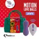 Вагінальні кульки з масажем і вібрацією FeelzToys Motion Love Balls Jivy з пультом ДК, 7 режимів - 1