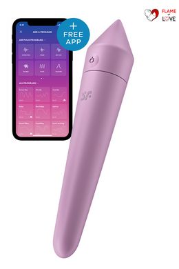 T360199 потужна вібропуля з функцією управління смартфоном Satisfyer Ultra Power Bullet 8 Lilac