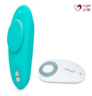 Смарт-вібратор у трусики We-Vibe Moxie Aqua з пультом ДК