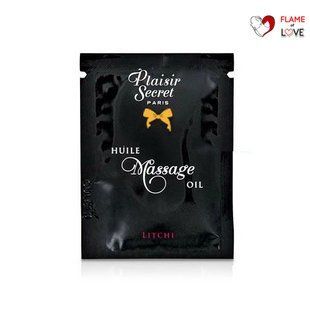 Пробник масажної олії Plaisirs Secrets Litchi (3 мл)