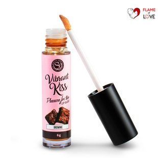 Блиск для губ з ефектом вібрації Brownie Lip Gloss Vibrant Kiss, 6 мл