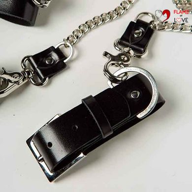 Набір нашийник наручники Silver With Chain