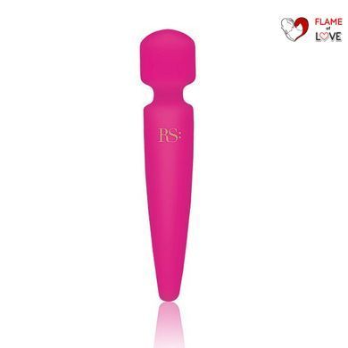 Вібромасажер Rianne S: Bella Mini Wand Rose, 10 режимів, медичний силікон, подарункове паковання