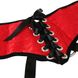 Трусы для страпона Sportsheets - SizePlus Red Lace Satin Corsette, с корсетной утяжкой, ульракомфорт - 5