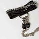 Набір нашийник наручники Silver With Chain - 3