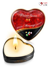 Масажна свічка-серце Plaisirs Secrets Bubble Gum (35 мл)
