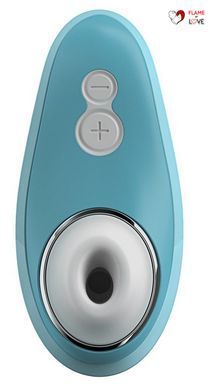 Вакуумний кліторальний стимулятор Womanizer Liberty Blue, магнітна кришка, 2 насадки