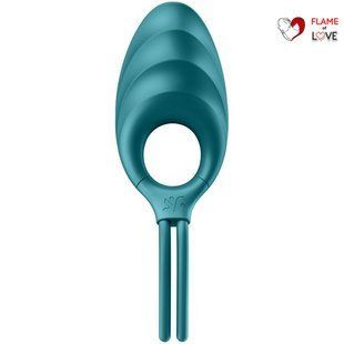 Ерекційне віброкільце-ласо Satisfyer Swordsman Green, міцна фіксація, 10 режимів, потужний мотор