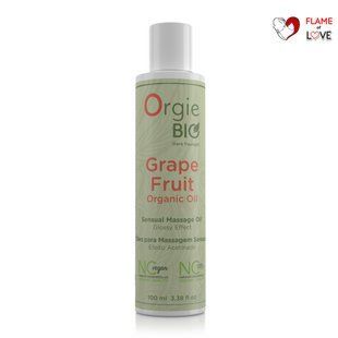 Органічна масажна олія з ароматом грейпфрута GRAPE FRUIT, 100 мл ORGIE BIO (Бразилія-Португалія), One Size