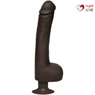 Фалоімітатор з вібрацією Doc Johnson Safaree Samuels 12 Inch Cock, зі зліпка пеніса, діаметр 5,1 см