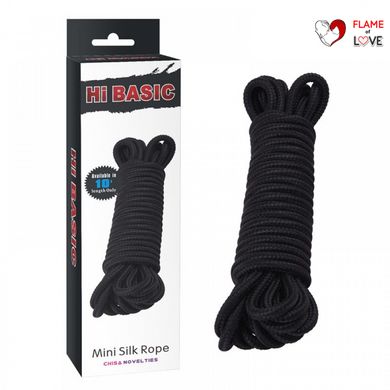 CH38642 Шибарі Chisa-Mini Silk Rope Cotton 10m чорний