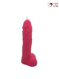 Свічка у вигляді члена Чистий Кайф Pink size L, для збуджувальної атмосфери