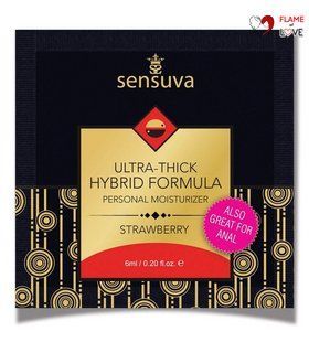 Пробник Sensuva - Ultra-Thick Hybrid Formula Strawberry (6 мл)