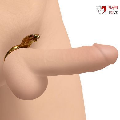Ерекційне кільце на пеніс Cobra King золотисте