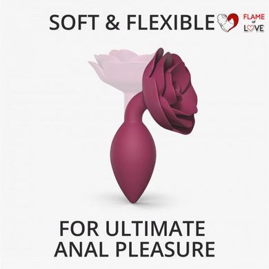 Силіконова анальна пробка Love To Love OPEN ROSES M SIZE - PLUM STAR