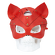 Преміум маска кішечки LOVECRAFT, натуральна шкіра, червона, подарункова упаковка - 4
