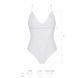 Боді з ажурним декором та відкритим кроком Passion URSULA BODY XXL/XXXL, white - 5