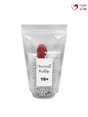 Свічка у вигляді члена Чистий Кайф Red size L, для збуджувальної атмосфери
