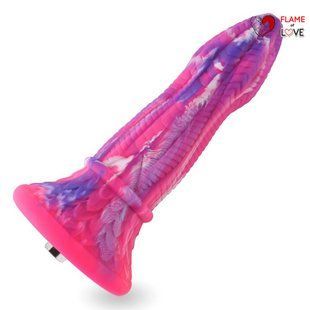 Фалоімітатор для секс-машин Hismith 10.3&Prime; Silicone Monster Dildo Series, KlicLok та присоска
