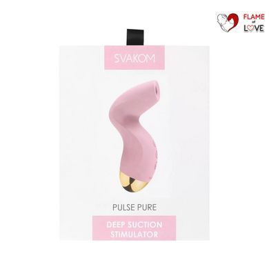 Вакуумний кліторальний стимулятор Svakom Pulse Pure Pale Pink, 5 режимів, 5 інтенсивностей у кожному