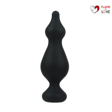 Анальна пробка Adrien Lastic Amuse Big Black (L) з двома переходами, макс. діаметр 4,4 см