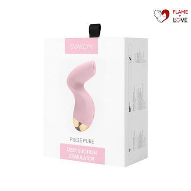 Вакуумний кліторальний стимулятор Svakom Pulse Pure Pale Pink, 5 режимів, 5 інтенсивностей у кожному