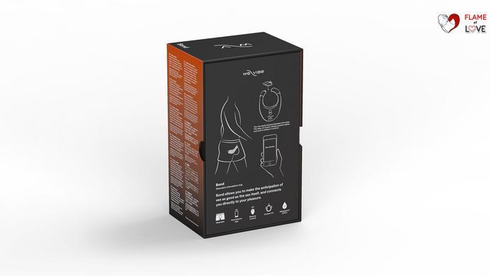 Ерекційне смарт-віброкільце під одяг We-Vibe Bond з регулюванням розміру, стимуляція промежини