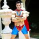 Чоловічий еротичний костюм супермена "Готовий на все Стів" One Size: плащ, портупея, шорти, манжети - 4