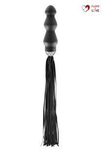 Флогер з ручкою - анальним плагом Fetish Tentation Whip with Plug Handle