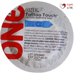 Презерватив One Tattoo Touch синій