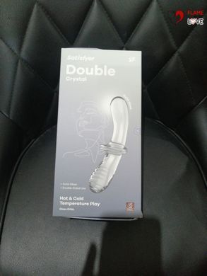 Дилдо Satisfyer Double Crystal (Transparent) (м'яте паковання!!!)