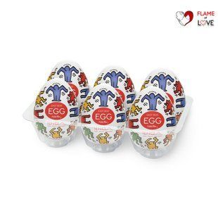Набір мастурбаторів-яєць Tenga Keith Haring Egg Dance (6 яєць)