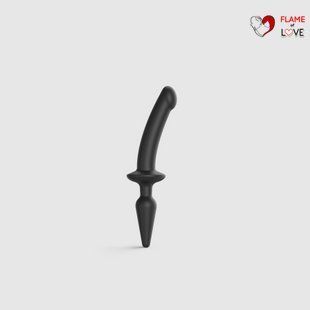Анальна пробка з дилдо 2в1 Strap-On-Me SWITCH PLUG-IN DILDO Black S, діаметр 3,3/2,9 см