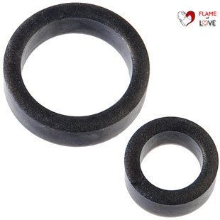 Набір ерекційних кілець Doc Johnson Platinum Premium Silicone &mdash; The C-Rings &mdash; Charcoal