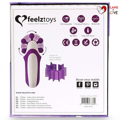 Стимулятор з імітацією оральних пестощів FeelzToys - Clitella Oral Clitoral Stimulator Purple