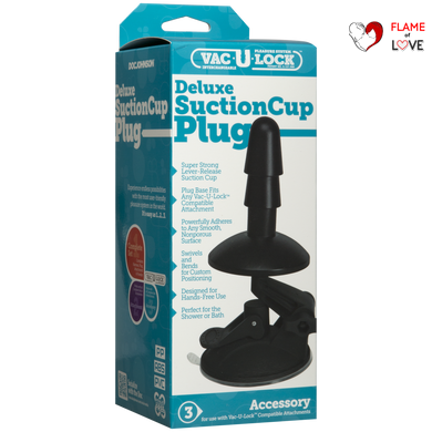 Кріплення для душу з присоскою Doc Johnson Vac-U-Lock - Deluxe Suction Cup Plug для іграшок