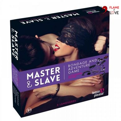 F61278 набір БДСМ 10 шт Master Slave BDSM Kit tijgerprint Purpele, Фіолетовий