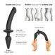 Анальна пробка з дилдо 2в1 Strap-On-Me SWITCH PLUG-IN DILDO Black S, діаметр 3,3/2,9 см - 2