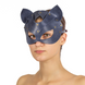 Преміум маска кішечки LOVECRAFT, натуральна шкіра, блакитна, подарункова упаковка - 3