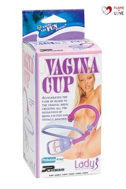Вакуумна помпа для жінок Vagina Cup with Intra Pump, Рожевий