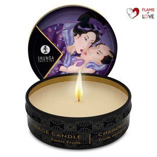 Масажна свічка Shunga Mini Massage Candle &ndash; Exotic Fruits (30 мл) з афродизіаками