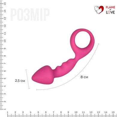 Анальна пробка Adrien Lastic Budy Pink із стимулюючою ніжкою, макс. діаметр 2,5 см